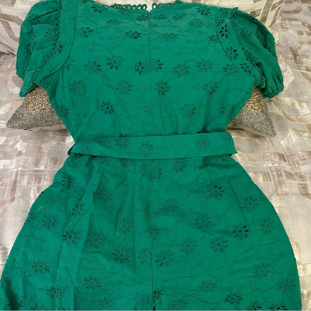 Romper - Adorable Green Eyelet - Picture 3 of 4